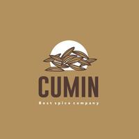 vecteur illustration de le cumin pimenter logo icône, cumin cuisine pimenter pour le cuisine industrie