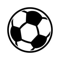 noir vecteur football icône isolé sur blanc Contexte