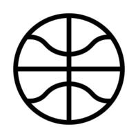 noir vecteur basketball icône isolé sur blanc Contexte