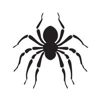 une noir silhouette araignée vecteur