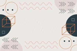 complexe abstrait géométrique forme avec pâle détails vecteur Contexte modèle