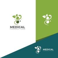 Créatif médical pharmacie logo conception vecteur modèle.
