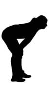 silhouette de femme volley-ball joueur illustration vecteur
