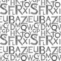 Alphabets anglais gris sans soudure vecteur