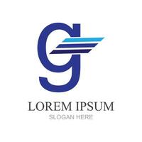 Créatif initiale lettre g logo modèle. Icônes pour affaires de mode, sport, automobile, vecteur