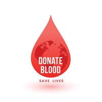 monde international du sang donneur journée concept affiche conception vecteur