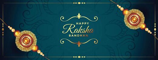 magnifique rakhi bannière pour content raksha bandhan vecteur