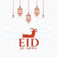 plat eid Al adha agréable Bakrid salutation conception vecteur