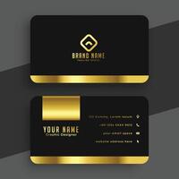 noir et d'or conception VIP affaires carte modèle vecteur