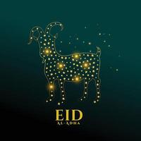 eid Al adha mubarak islamique Bakrid salutation conception vecteur