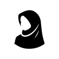 modèle de logo vectoriel femmes hijab beauté