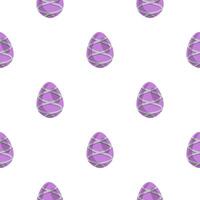 illustration sur thème sans couture fête vacances Pâques avec chasser coloré brillant des œufs vecteur