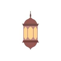 icône de la lanterne islamique vecteur