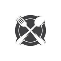 restaurant logo icône vecteur