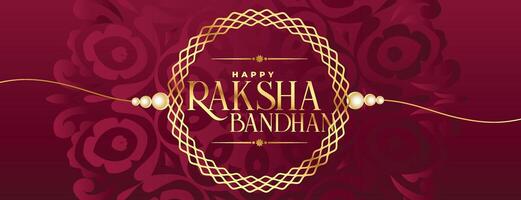 magnifique raksha bandhan Festival Contexte avec rakhi conception vecteur
