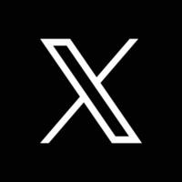 Nouveau 2023 Twitter logo X icône conception vecteur
