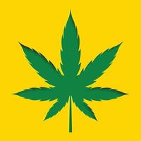 papercut style marijuana cannabis feuille conception Contexte vecteur