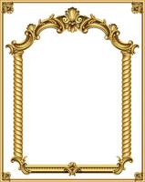 triomphal cambre. d'or classique rococo baroque Cadre. vecteur graphique. luxe Cadre pour La peinture ou carte postale couverture