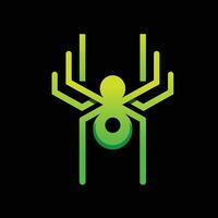 araignée vecteur illustration, minimaliste logo