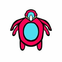 mignonne et kawaii monstre icône ensemble. collection de mignonne dessin animé monstre dans différent espiègle personnages. marrant diable, extraterrestre, démon et créature plat, point texture. conception pour enfants, bande dessinée, éducation vecteur