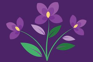 vecteur Contexte avec violet fleurs