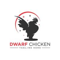 nain poulet illustration logo vecteur