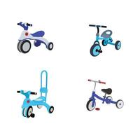 tricycle illustration vecteur agrafe art vecteur. enfant vélo sport, enfant transport roue, tricycle vélo dessin. enfant transport vélo.