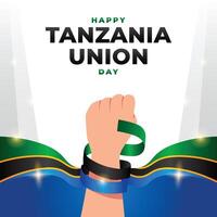 Tanzanie syndicat journée conception illustration collection vecteur