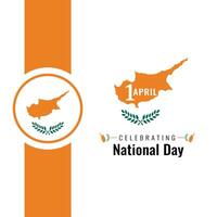 nationale journée de Chypre vecteur illustration. indépendance journée de Chypre. adapté pour salutation carte, affiche et bannière.