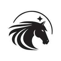 moderne logo conception, cheval logo avec une moderne concept vecteur