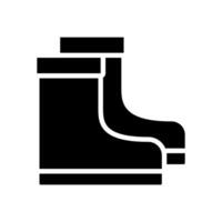 pluie bottes icône symbole vecteur modèle