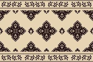 ikat tribal Indien sans couture modèle. ethnique aztèque en tissu tapis mandala ornement originaire de boho chevron textile.géométrique africain américain Oriental traditionnel vecteur illustrations. broderie style.