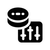 base de données réglage icône. vecteur glyphe icône pour votre site Internet, mobile, présentation, et logo conception.