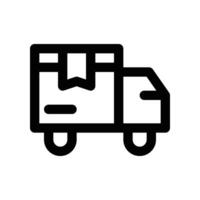 livraison un camion icône. vecteur ligne icône pour votre site Internet, mobile, présentation, et logo conception.