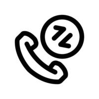 téléphone appel icône. vecteur ligne icône pour votre site Internet, mobile, présentation, et logo conception.