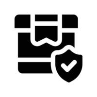 protection livraison icône. vecteur glyphe icône pour votre site Internet, mobile, présentation, et logo conception.