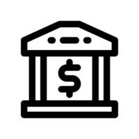 banque icône. vecteur ligne icône pour votre site Internet, mobile, présentation, et logo conception.