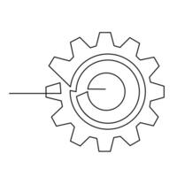 continu un ligne réglage icône dessin des illustrations et vecteurs conception vecteur