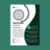 conception de flyer nature vecteur