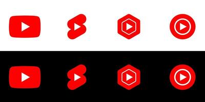 Youtube logo. Youtube est une partage de vidéo site Internet. Youtube icône eps dix. vecteur illustration