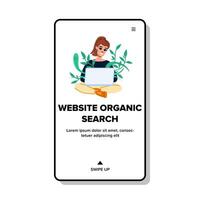 seo site Internet biologique chercher vecteur