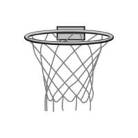 Balle basketball cerceau dessin animé vecteur illustration