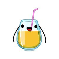 boisson cocktail personnage dessin animé vecteur illustration