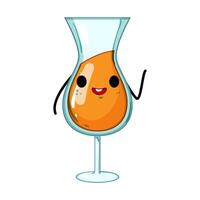 un soda cocktail personnage dessin animé vecteur illustration