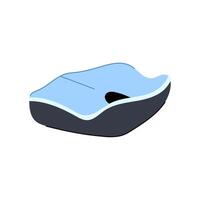 conduire bureau chaise coussin dessin animé vecteur illustration