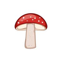 printemps mouche agaric dessin animé vecteur illustration