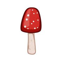 muscaria mouche agaric dessin animé vecteur illustration