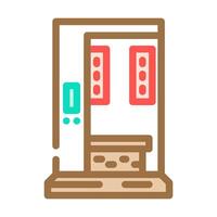 infrarouge sauna Couleur icône vecteur illustration