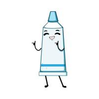 brosse dentifrice personnage dessin animé vecteur illustration