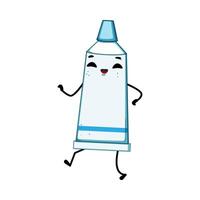 dent dentifrice personnage dessin animé vecteur illustration